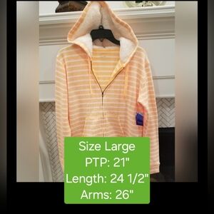 City Streets Full Zip Hoodie, NWT, Size Large